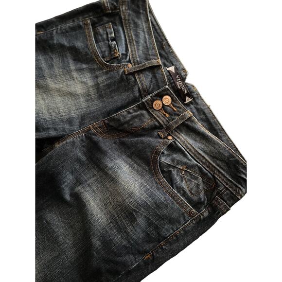 VIGOSS Fit/Capri Low-Rise Distressed Blue Jeans sz 28 (5/6) - Picture 2 of 7